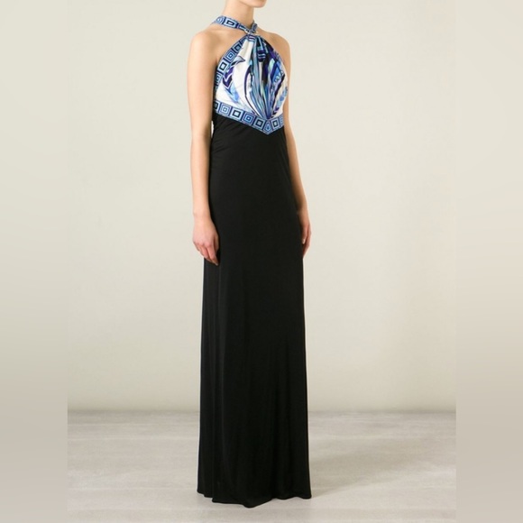 Emilio Pucci Farfalla Halter  Gown - Picture 2 of 16